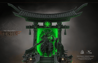 Tenjin The Cursed Scholar with Portal Base - GameWorkCreate LLC